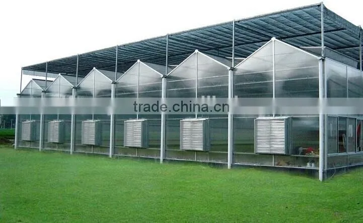 Centrifugal shutter style fan for greenhouse,cow house