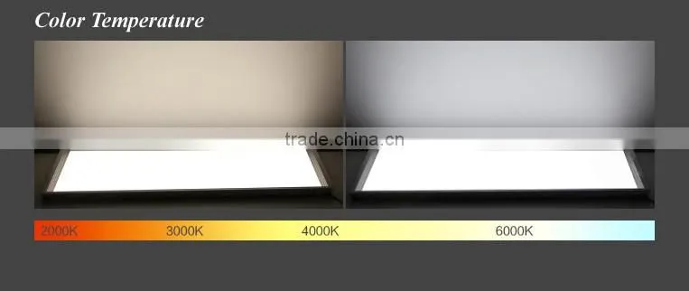High Power Square Led Ceiling Panel Light 600x1200MM 72W 5760lm Warm White Natural White Cool White 85V 265V