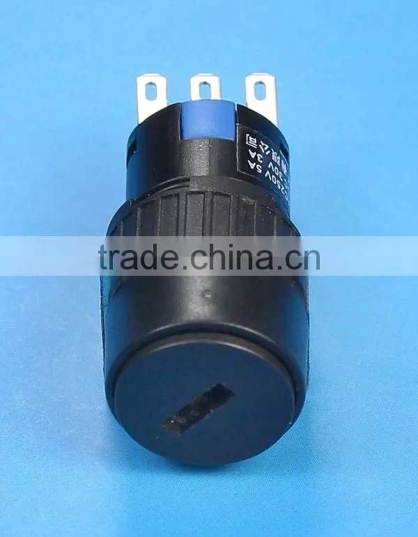 A16-11ZK3 16mm key lock pushbutton switch