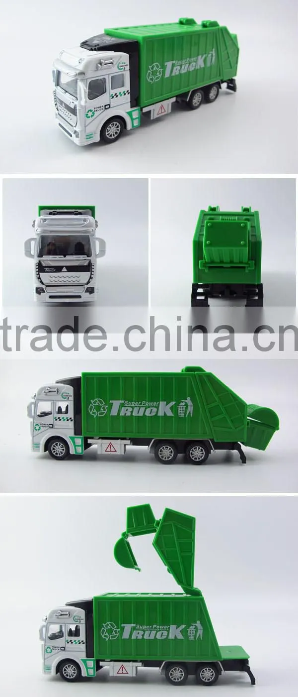 toy plastic garbage can, toy garbage trucks, garbage toy truck