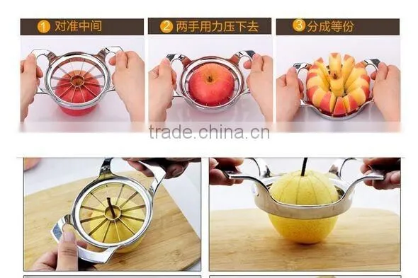 Easy to use 18/8 Stainless Steel and Zinc Alloy Fruit Corer