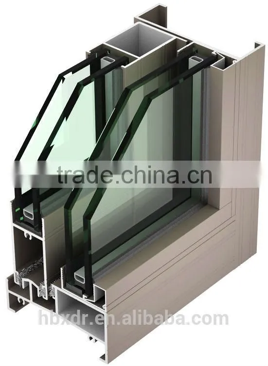 made in china ! aluminium extrusion profile for sliding window and door with different surface treatment