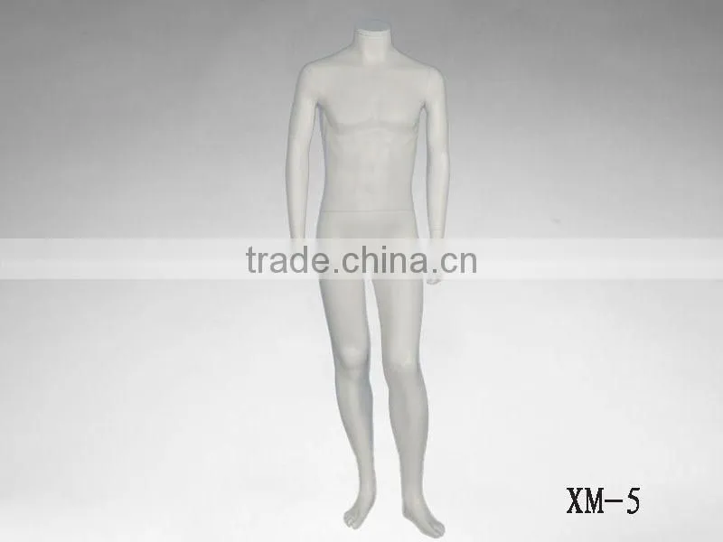 Factory price virtual headless display male mannequin with shoes
