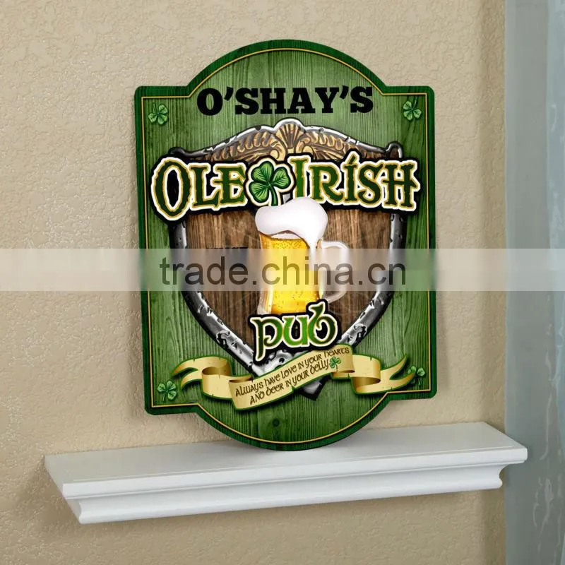 Personalized Pub Sign MDF Sign for Bar UV printing on wood