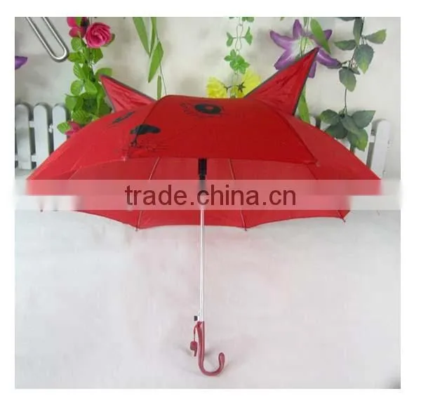 Custom Pink Color Three Folds Umbrella for Promotion