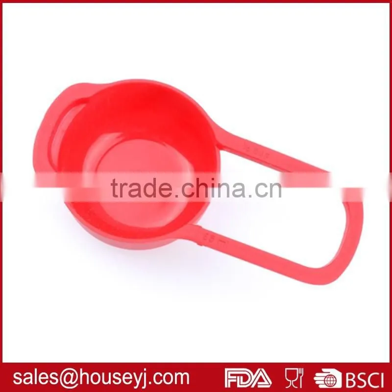 Set of 6pcs food grade plastic measuring cup colorful kitchen tools