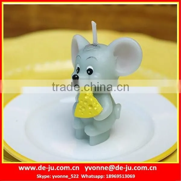 Small Mouse Tom Shaped Candle Wax Animal Figures