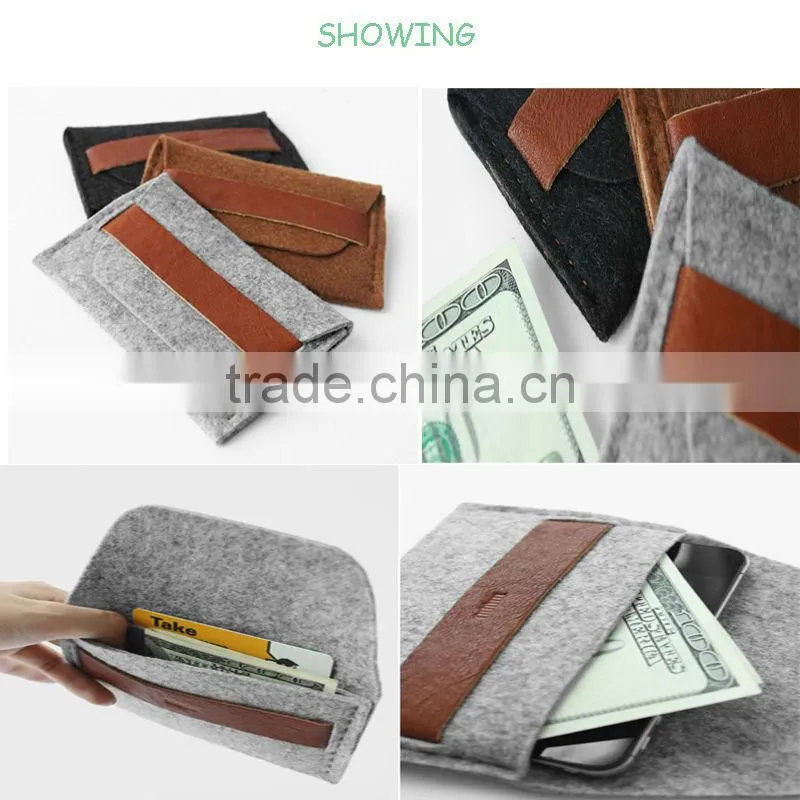 Change phone bag, felt phone money bag