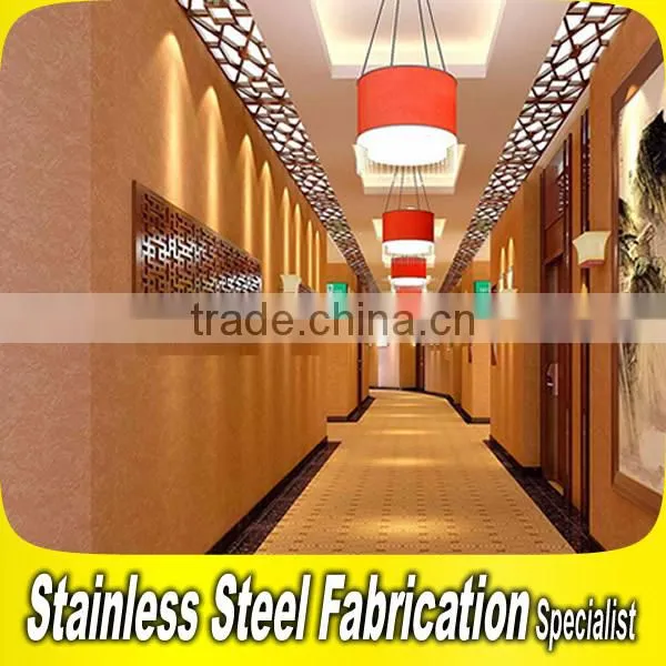 Custom Made Stainless Steel Hotel Lobby Wall Decoration