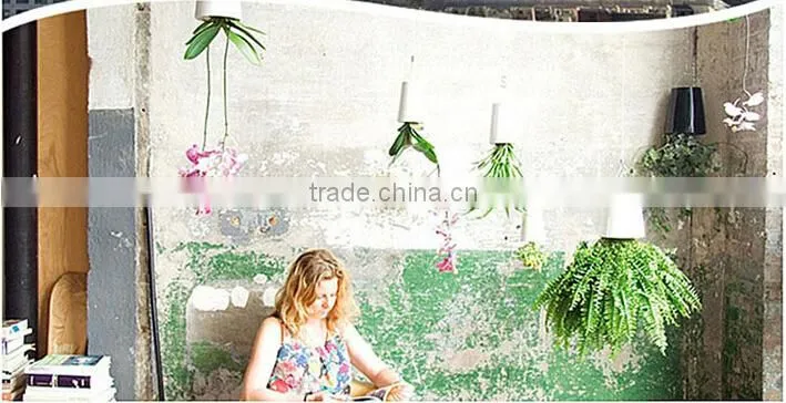 Creative Hanging Decorative Plant Pots Indoor,Colored Plastic Plant Pots