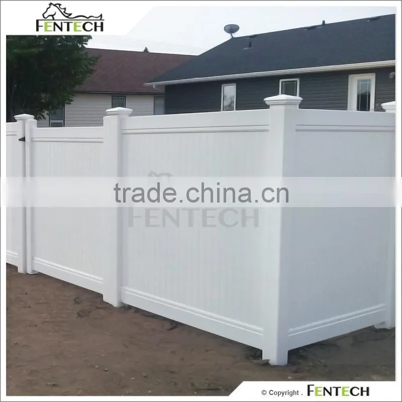 FenTECH brand hot sale 6ftx8ft used vinyl privacy fence