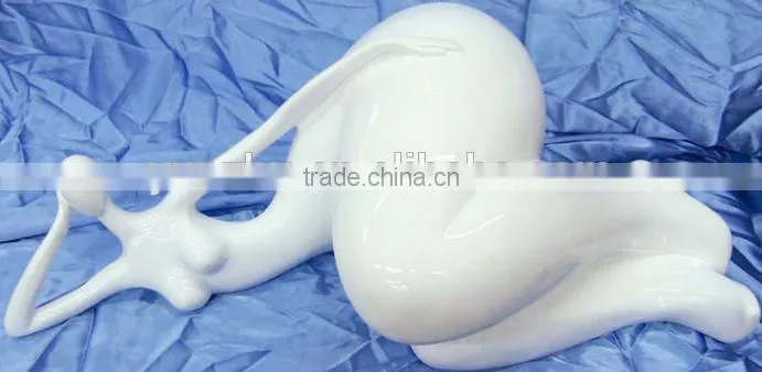 Resin /Fiberglass Fat Lady Sculpture,Abstract Modern Style Resin Fat Lady Sculpture