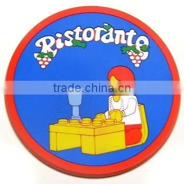 Soft pvc coaster