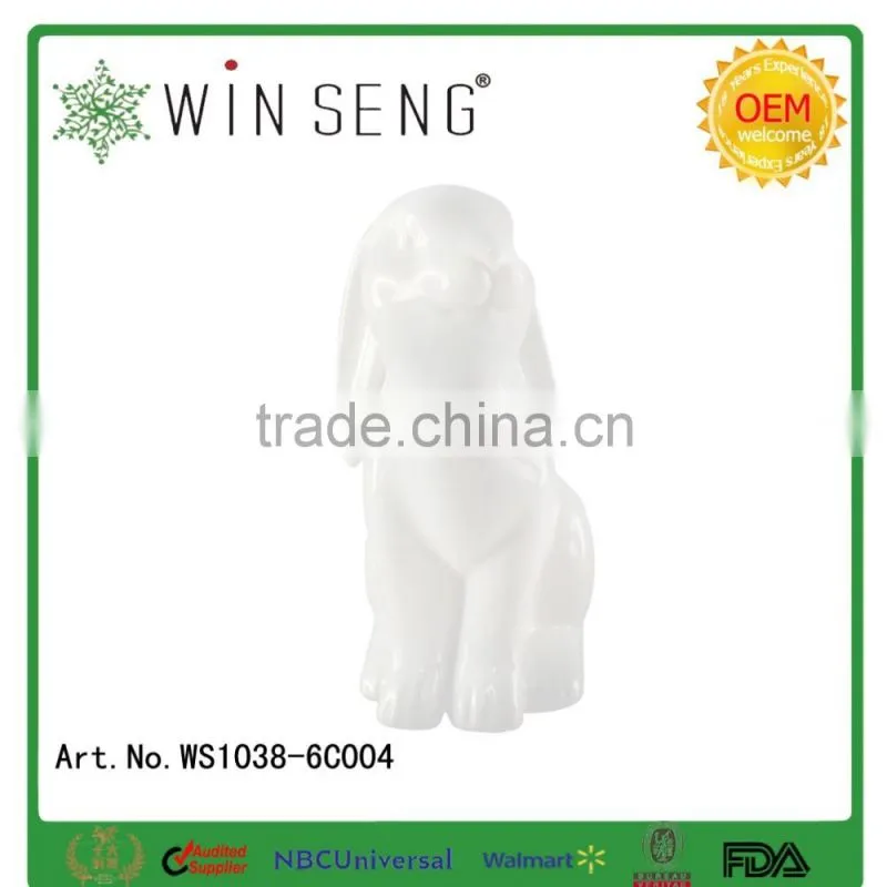 2016 Easter ceramic easter rabbit figurines easter rabbit