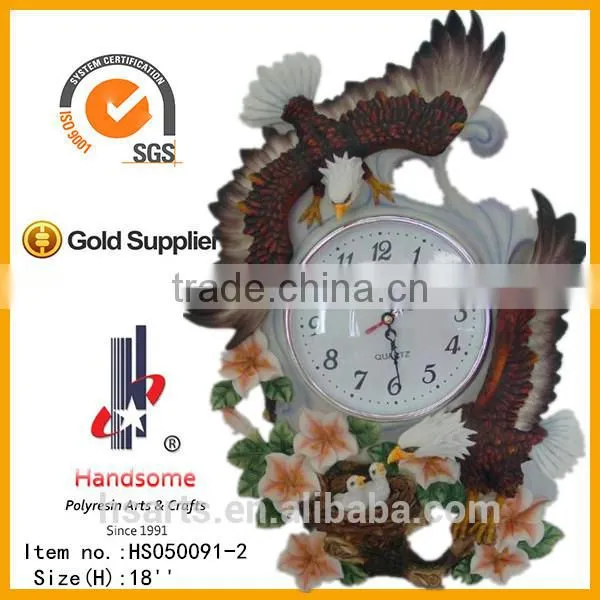 18 Inch Hot Sales Resin Clock 3d Last Supper Carving Wall Art Hanging Decoration