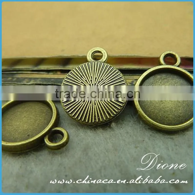 30*40mm Oval metal setting for oval glass cabochon