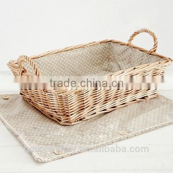 Harmless wicker food diaplay basket display tray