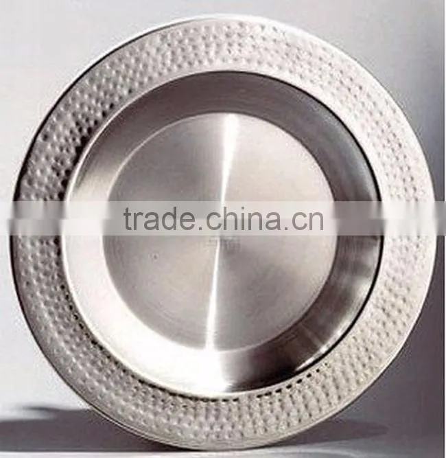 golden stylish indian centerpiece charger plate