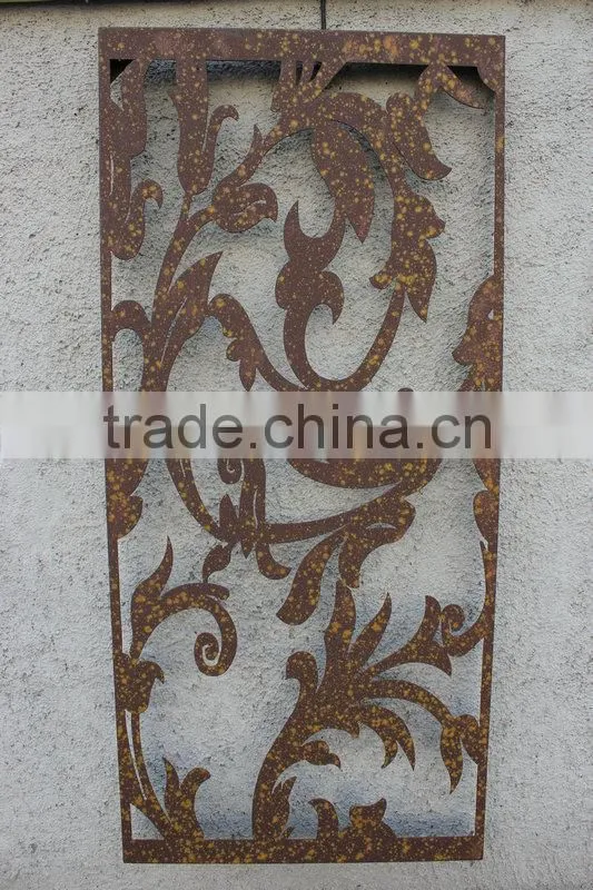 Metal wall panel decoration