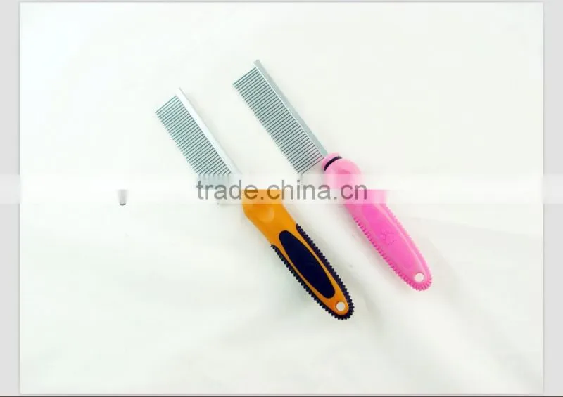 plastic handle pet comb