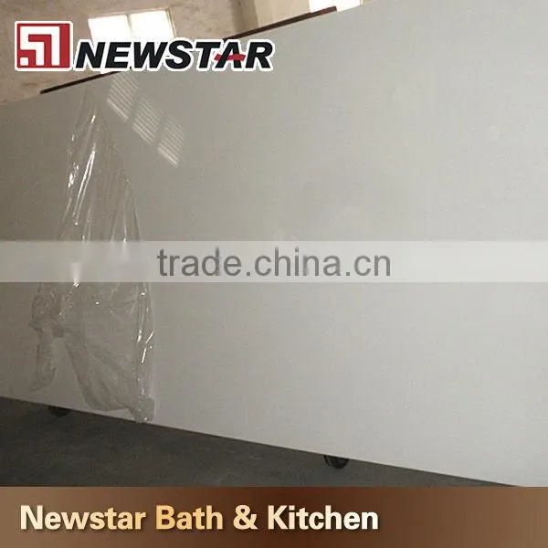 Chinese A quality polished beige quartz countertops