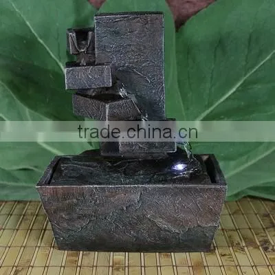 Spiral Staircase Tabletop Water Fountain with LED Light