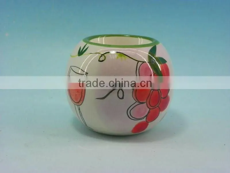 Newest Ceramic Blue And White Candle Holder