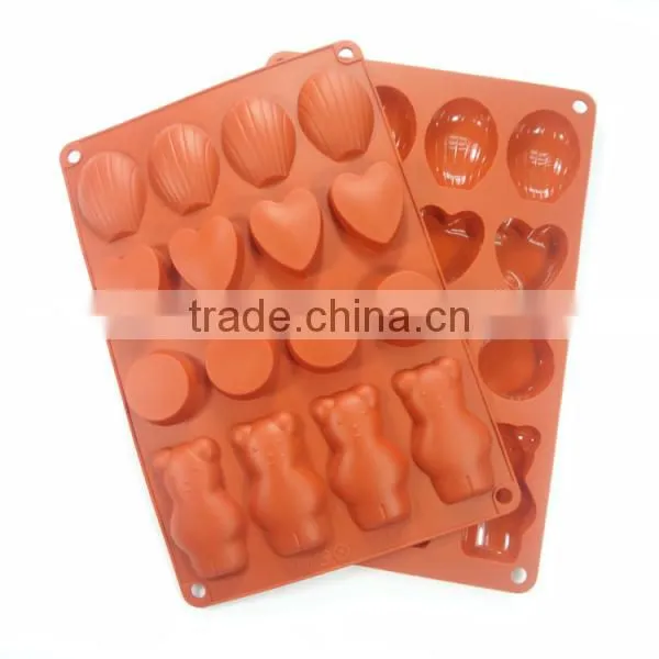 silicone baking pan fancy cake decorations silicone heart shaped mold