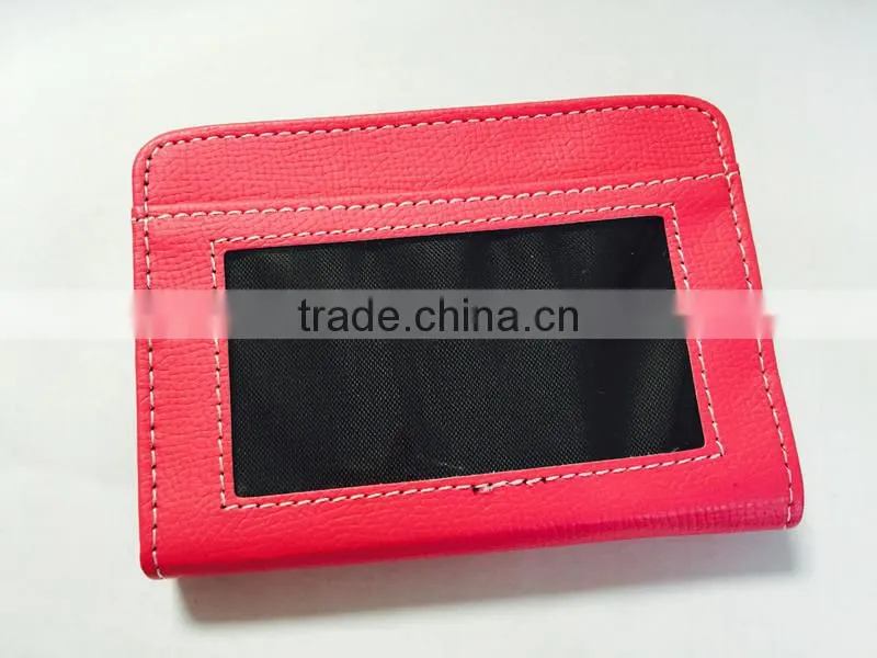 Lock Wallet Slim RFID Blocking PU Leather Zipper Card Holder