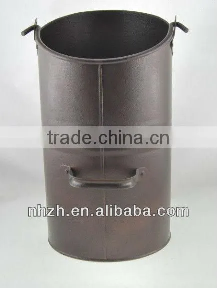 household golden metal coal hod