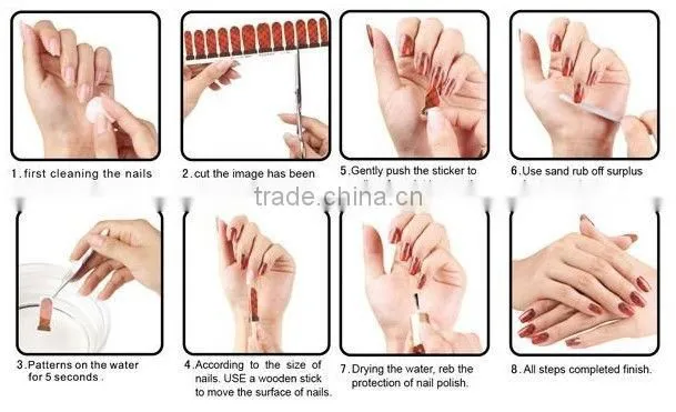fashion 3d nail sticker 3d nail japanese style nail supply wholesale