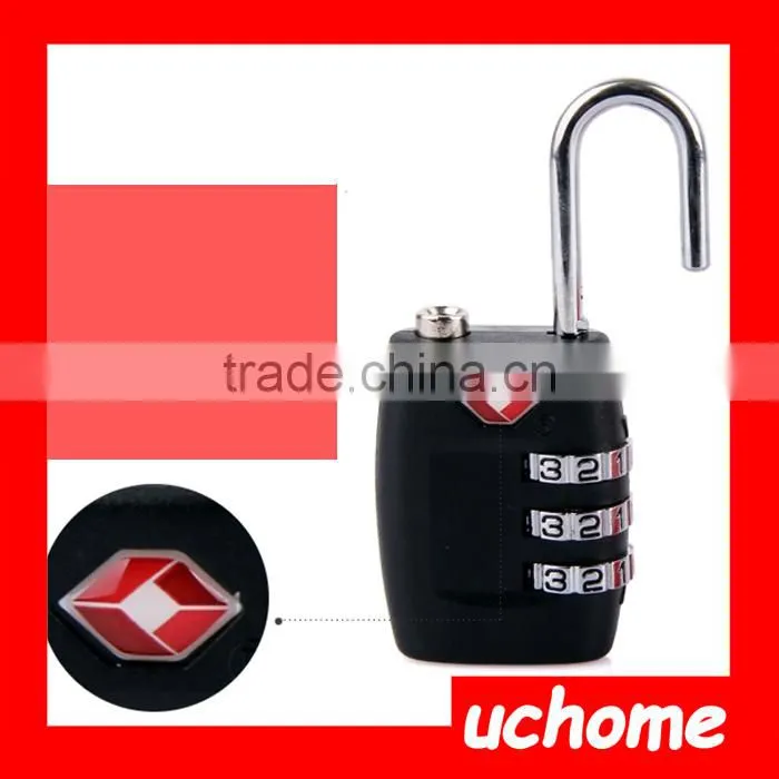 UCHOME Christmas Gift Colorful Custom Travel Secure Code TSA Lock, Luggage 3 Digital Combination TSA Code Lock Padlock