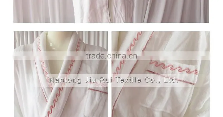 Women Men Bathrobe Winter Robe Loose Long Sleeves Coral Fleece Bathrobes Spa Shawl Unisex Pajama Nightdress Sleep Dress