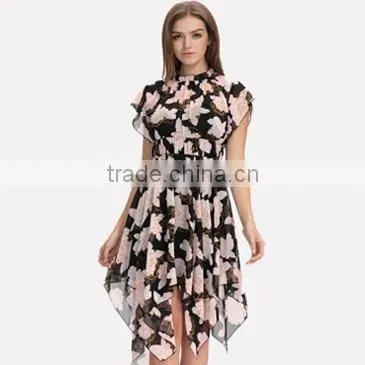 New model casual short thailand women dresses wholesale