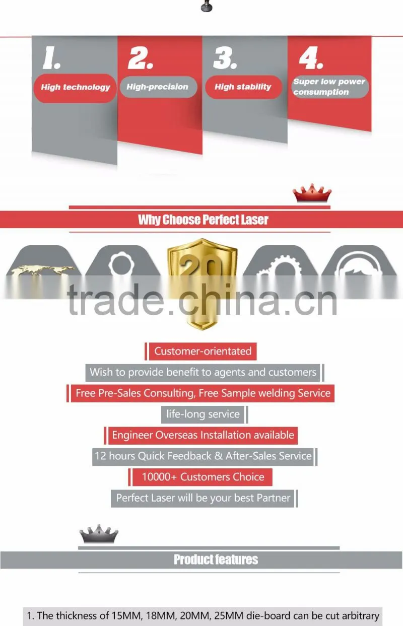 18mm Plywood Laser Die Board Cutting Machine 300w 400w to Make Plywood / Carton / Wood Package