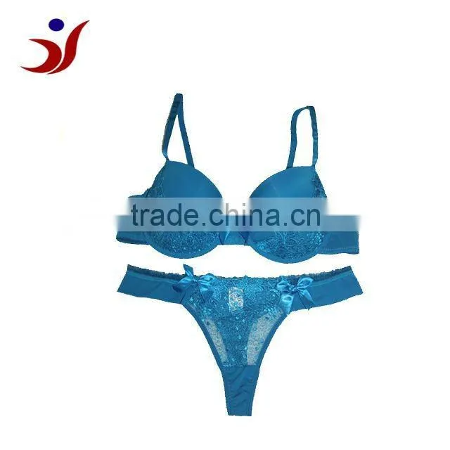 ladies sexy embroidery bra and panty new design