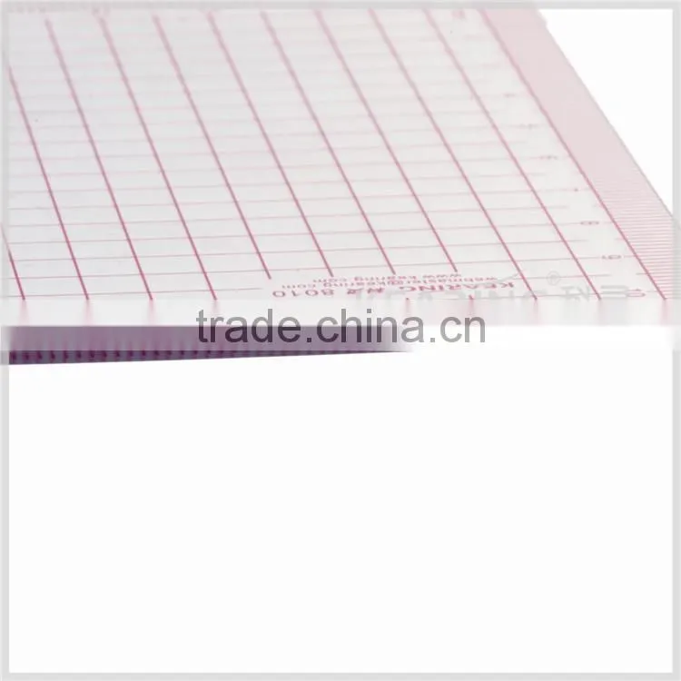 Kearing soft plastic trasparent sewing quilting ruler 110*150mm Built-in calibration for handicraft pattern making# 8010
