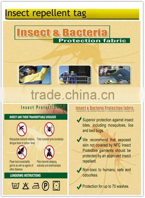 cotton insect repellent Flame retardant fabric for shirt