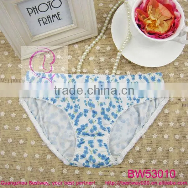 School girls dresses fashion leopard panties with back lace & bows