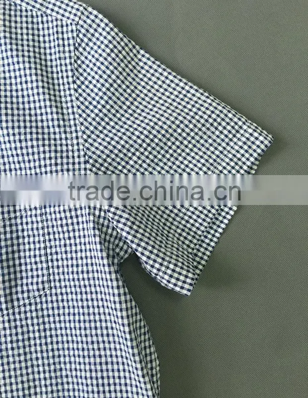 2017 check Shirts for men 100% cotton european urban party wear slim fit long sleeve manufacturer