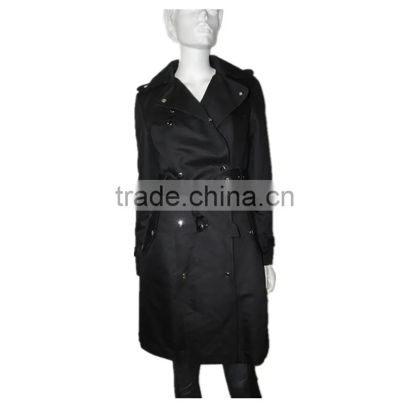 2016 OEM/ODM new design women trench coat windbreaker