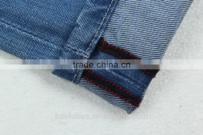 T1112K Comfortable boys stretchable waistband kid Children snow wash light indigo jeans