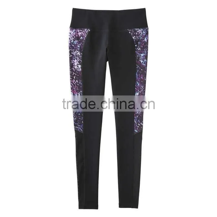 2017 Custom High Quality Floral Printing Yoga Clothing Sets for Women
