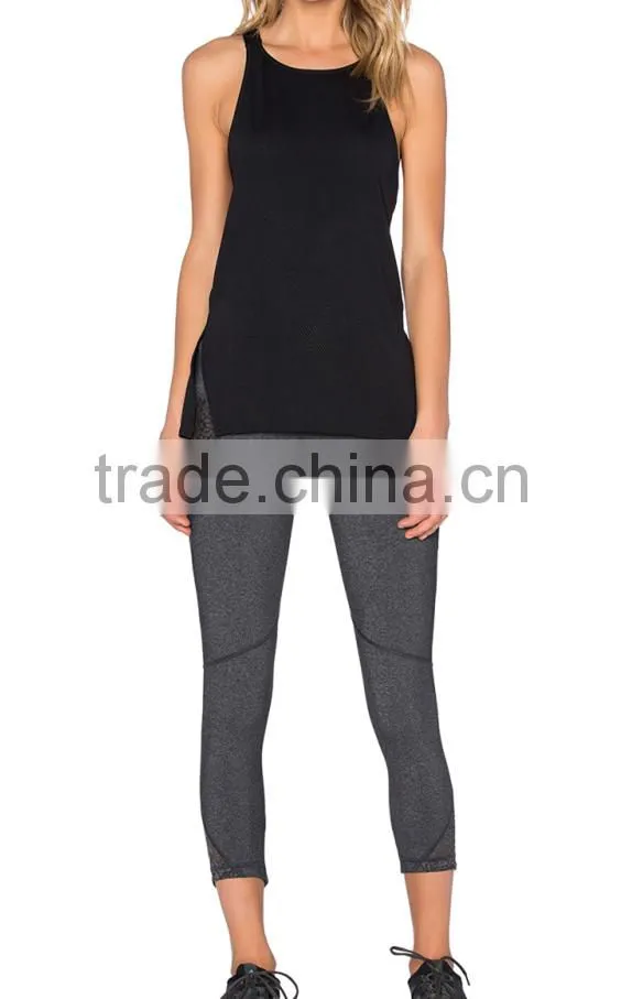 Comfortable design yoga tank tops/pants wholesale for yoga sets