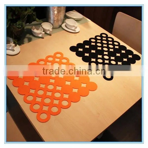2017 New Style Square Felt Placemat For Dining Decoration Table Mat