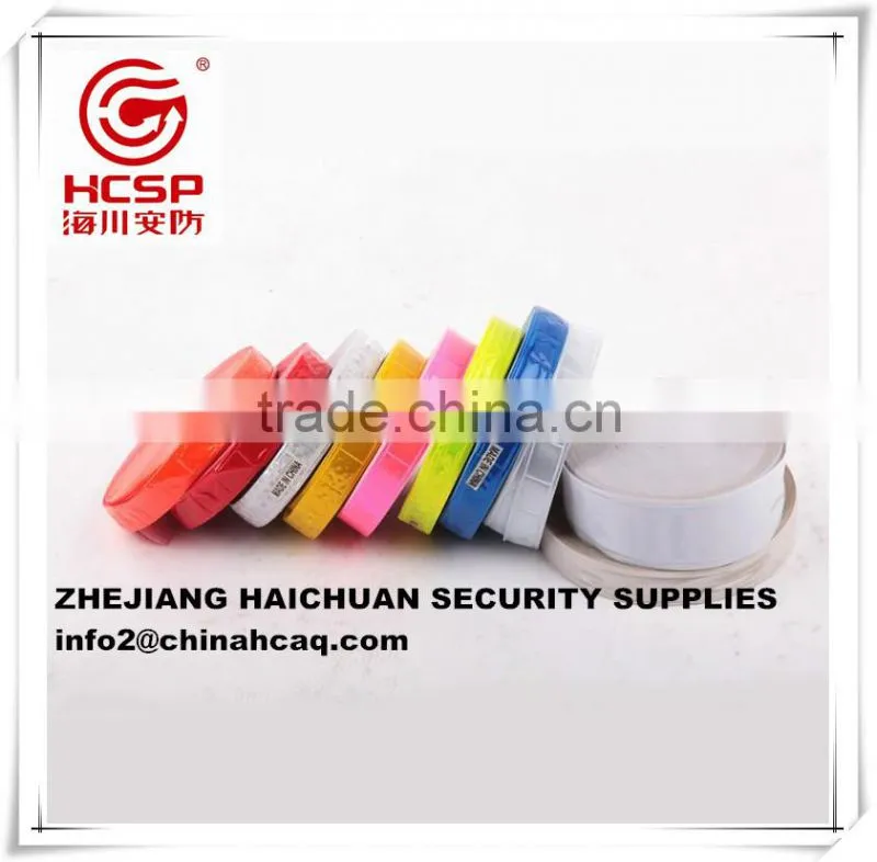 3cm Colorful reflective lattice belt for garment