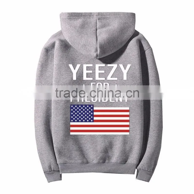 U.S Flag Hoodie West Tour Pop Up Shop Hooded Sweatshirt American Flag Long Sleeve Hoodie