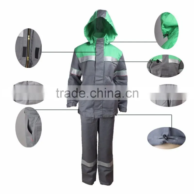 OEM 100% cotton safety protective firefighting antistatic water oil repellent fire resistant workwear
