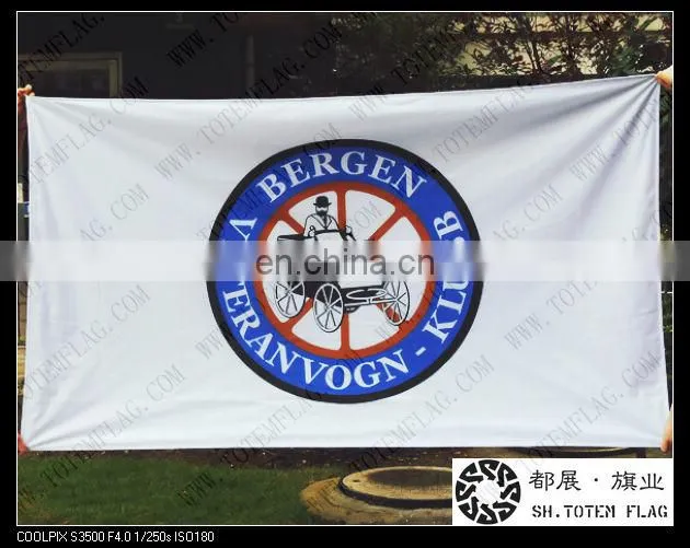 outdoor advertisement fabric banner / Full Color CMYK Print Banner Flag