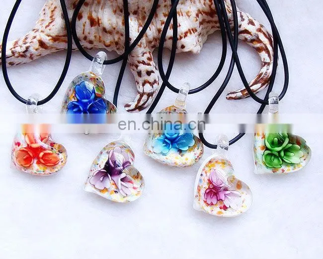 lampwork Glass seahorse Pendant Necklace CTN1108-11